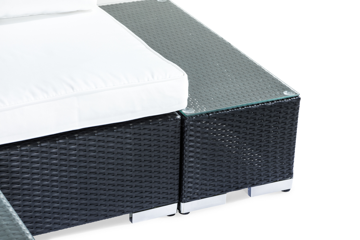 Lauko baldų komplektas Comfort Garden 1419 (Juoda + Balta)