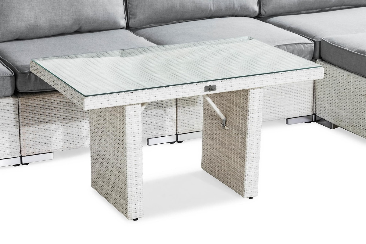Lauko baldų komplektas Comfort Garden 1421 (Balta + Pilka)