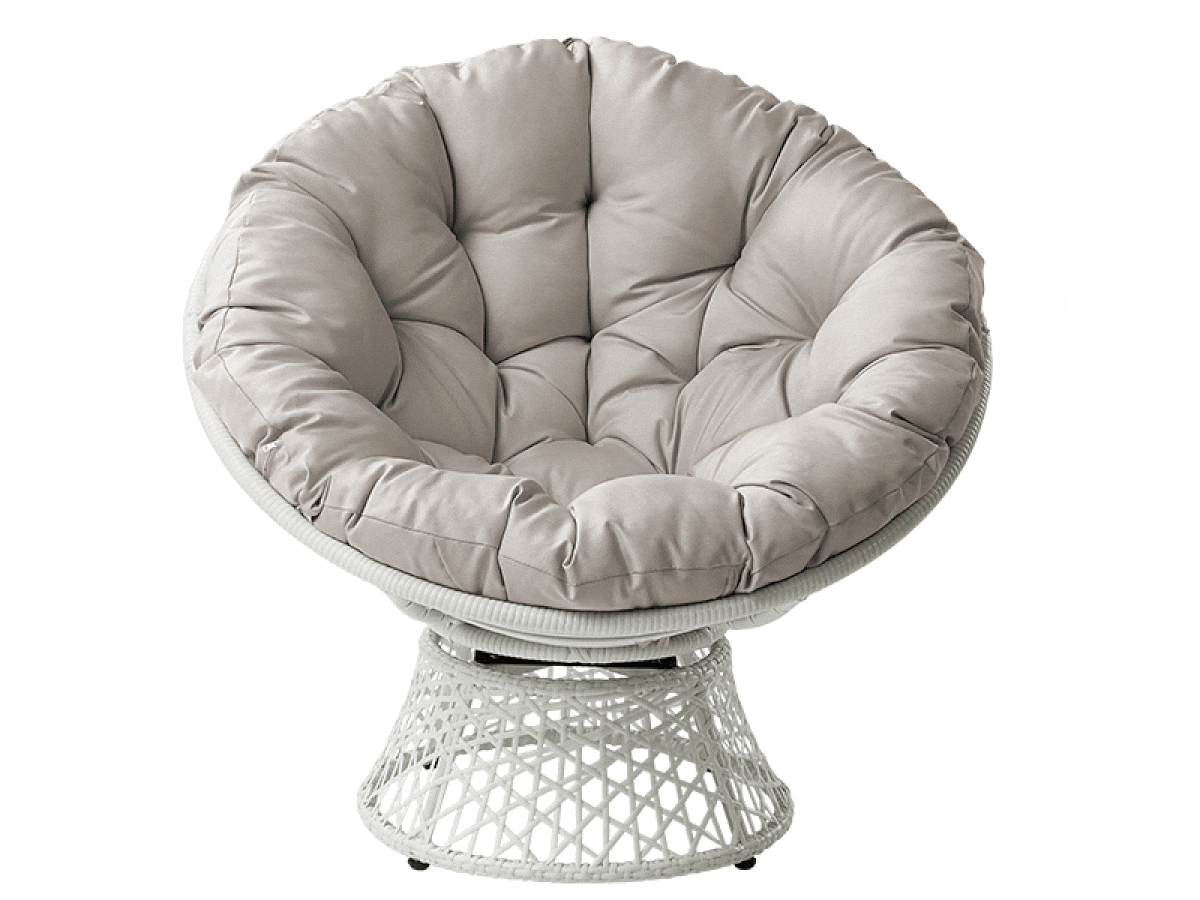 Lauko fotelis Miramar 135 (Juoda + Kreminė)